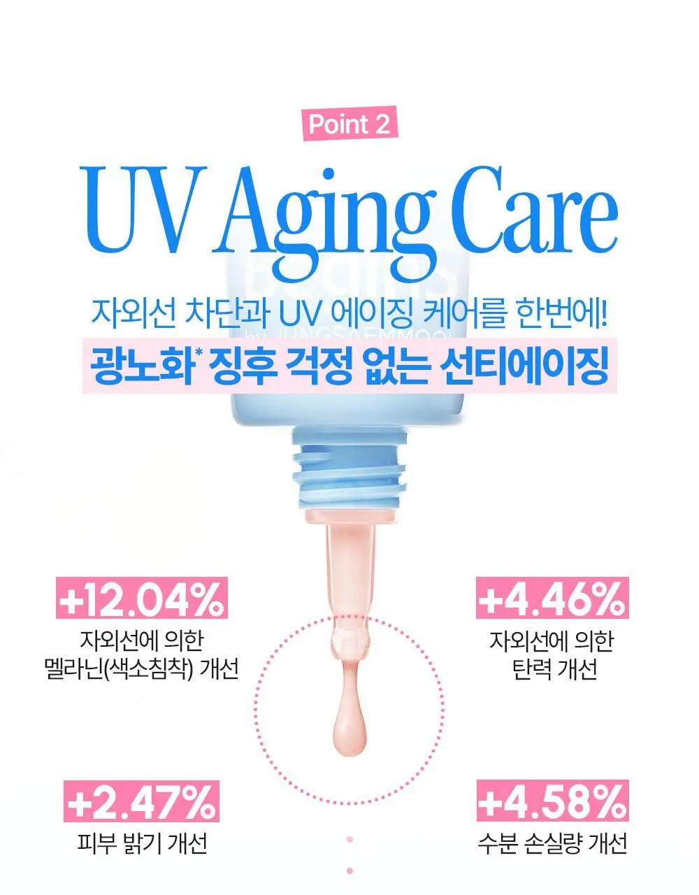 [청담PICK/핑크톤업] 비긴스 바이 정샘물 히알루론산 수분 톤업 선크림 50ml 상세페이지 20